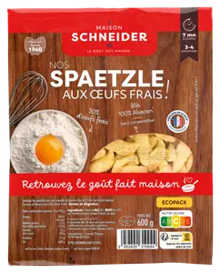 SPAETZLE OU KNEPFLE AUX ŒUFS FRAIS SCHNEIDER