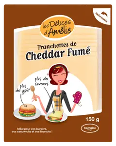 Tranchettes de Cheddar Fume les Delices D'amelie