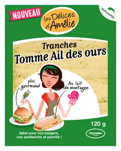 Tranches Tomme Ail des Ours Fromagerie le Centurion