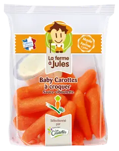 BABY CAROTTES A CROQUER + SAUCE CIBOULETTE LES CRUDETTES