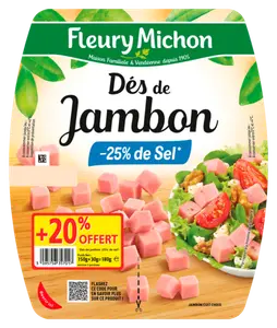 Des de Jambon -25% de Sel Fleury Michon