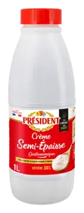 CREME UHT ENTIERE SEMI-EPAISSE 30% MG PRESIDENT