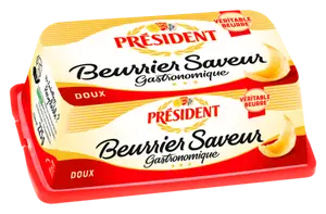 BEURRIER SAVEUR GASTRONOMIQUE OU TENDRISSIME PRESIDENT