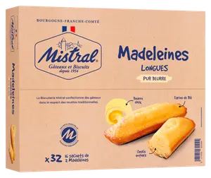 MADELEINES LONGUES PUR BEURRE MISTRAL
