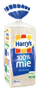 Pain de Mie 100% Mie Sans Croute Nature Harrys