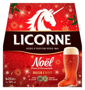 BIERE BRASSIN D'HIVER LICORNE NOEL 5,8°