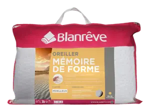OREILLER MOUSSE A MEMOIRE DE FORME 55X35CM