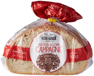 Pain de Campagne Special au Levain Tranche Boulangerie Neuhauser