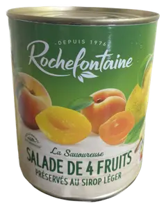 SALADE DE 4 FRUITS AU SIROP LEGER ROCHEFONTAINE