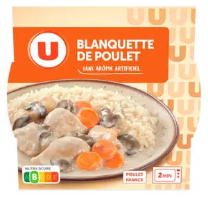 BLANQUETTE DE POULET ET RIZ U
