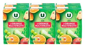 JUS D'ORANGE MULTIFRUITS A BASE DE CONCENTRE U