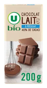 CHOCOLAT AU LAIT A PATISSER U BIO