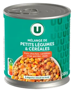 MELANGE DE LEGUMES ET CEREALES POIS CHICHES CAROTTES ORGE PERLEE MAÏS U