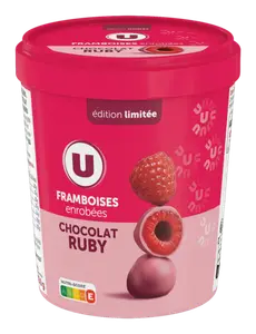 FRAMBOISES ENROBEES AU CHOCOLAT RUBY SURGELEES U