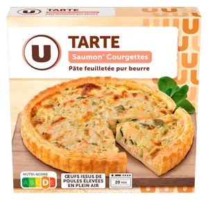 TARTE SAUMON COURGETTES U