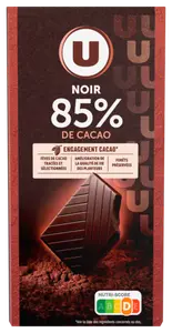 CHOCOLAT NOIR 85% DE CACAO U