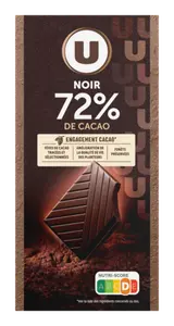 CHOCOLAT NOIR 72% DE CACAO U