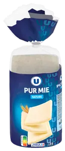 PAIN DE MIE SANS CROUTE PUR MIE NATURE U