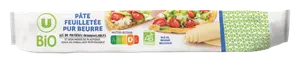 PATE A TARTE FEUILLETEE PUR BEURRE U BIO