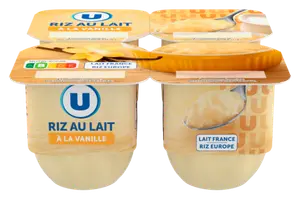 RIZ AU LAIT A LA VANILLE U