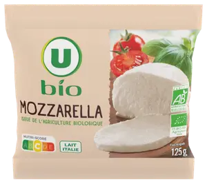 MOZZARELLA AU LAIT PASTEURISE U BIO