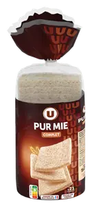 PAIN DE MIE COMPLET SANS CROUTE PUR MIE U
