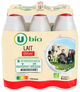 Lait Uht Entier U Bio