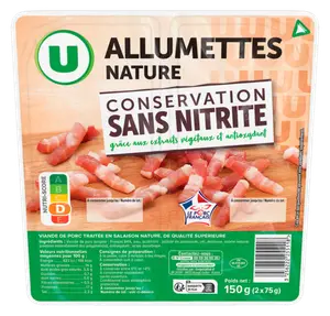 ALLUMETTES NATURE CONSERVATION SANS NITRITE U