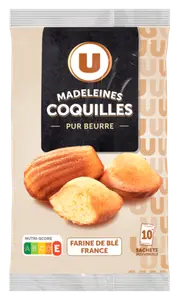 MADELEINES COQUILLES PUR BEURRE U