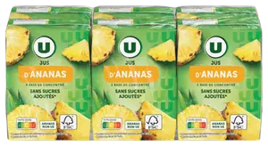 JUS D'ANANAS A BASE DE CONCENTRE U