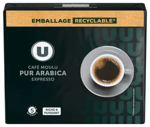 CAFE MOULU PUR ARABICA EXPRESSO U