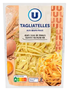 TAGLIATELLES AUX OEUFS FRAIS U