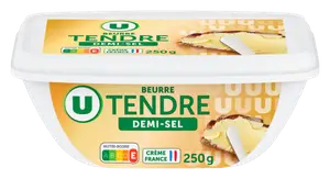 BEURRE TENDRE DEMI-SEL 80% MG U