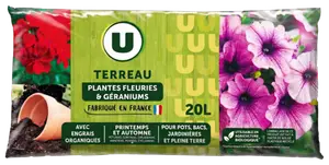 Terreau Plantes Fleuries et Géranium U