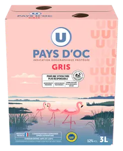 PAYS D'OC IGP ROSE GRIS LES PLUVIERS U
