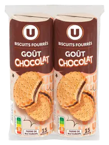 BISCUITS FOURRES GOUT CHOCOLAT
