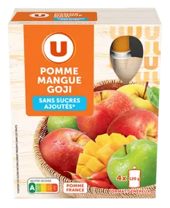 Gourdes Dessert Pomme Mangue Goji Sans Sucre Ajoute U