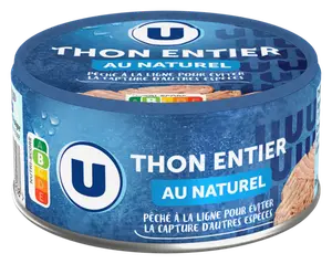 THON ENTIER AU NATUREL PECHE A LA LIGNE U