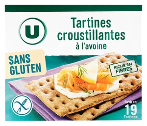 TARTINES CROUSTILLANTES AVOINE SANS GLUTEN U