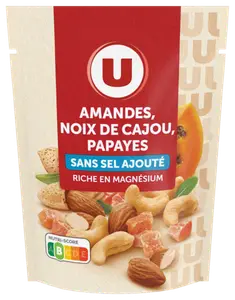 MELANGE AMANDES NOIX DE CAJOU PAPAYES U