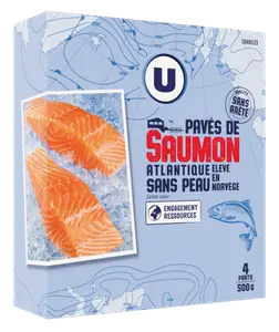 PAVES DE SAUMON SANS PEAU SURGELES U