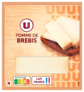 TOMME AU LAIT PASTEURISE DE BREBIS U
