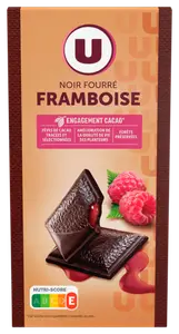CHOCOLAT NOIR FOURRE FRAMBOISE U