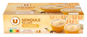 SEMOULE AU LAIT A LA VANILLE U