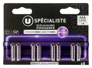 LOT DE 8 PILES U SPECIALISTE