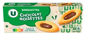 BARQUETTES CHOCOLAT ET NOISETTES U