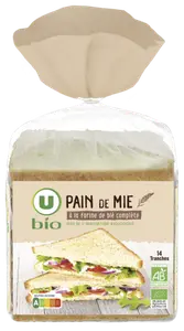 PAIN DE MIE A LA FARINE DE BLE COMPLETE U BIO
