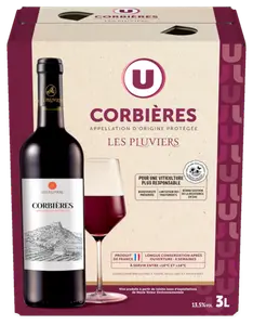 CORBIERES AOP ROUGE LES PLUVIERS U