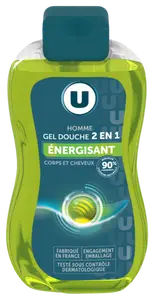 GEL DOUCHE HOMME 2EN1 ENERGISANT U