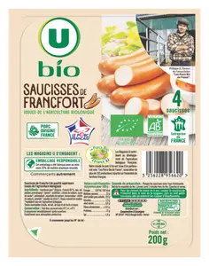 SAUCISSES DE FRANCFORT U BIO